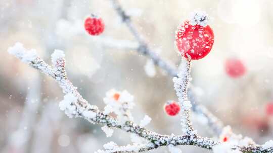 唯美古风雪景背景视频素材