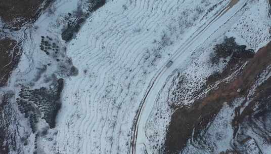 4K雪景 | 山村路 | 农村记实