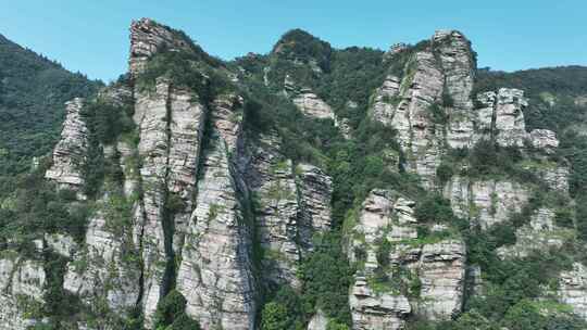 庐山风景区山峰岩石航拍山脉山丘山岭山陵