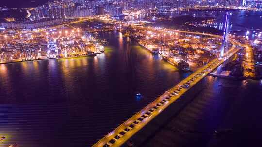香港港区码头集装箱海外运输