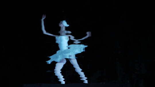 模糊的芭蕾舞者视频素材模板下载