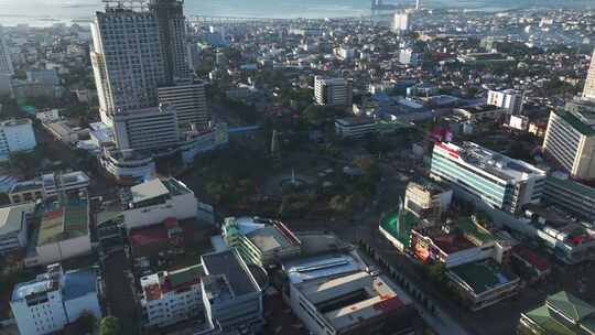 菲律宾宿务市鸟瞰图。
