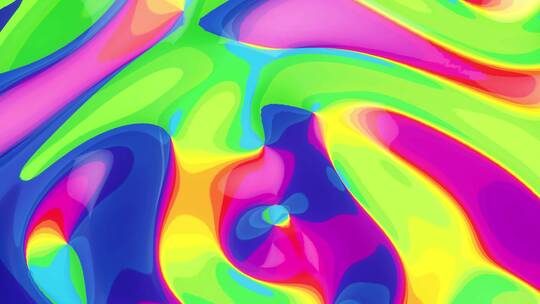 抽象动态彩色波浪背景C4D动画视频素材模板下载