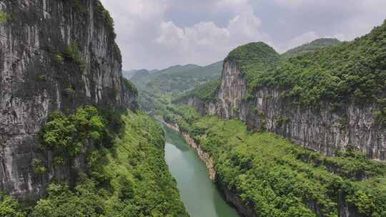 贵州清镇市三岔河峡谷航拍