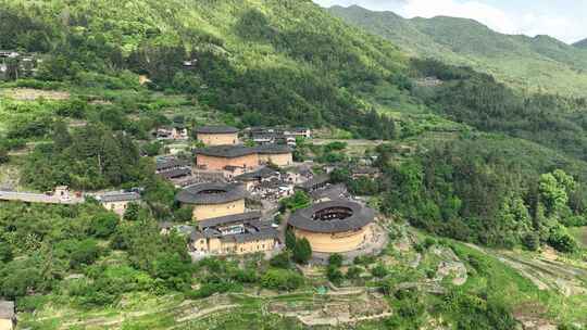 福建土楼(南靖)景区云水谣景区航拍