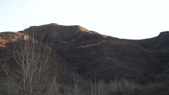 山西风景 黄土高坡 下午