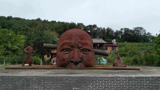 四川罗江宝峰山附近乡村景观