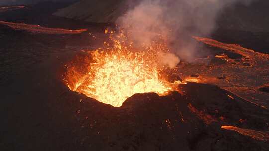 熔岩，火山，熔岩，喷发