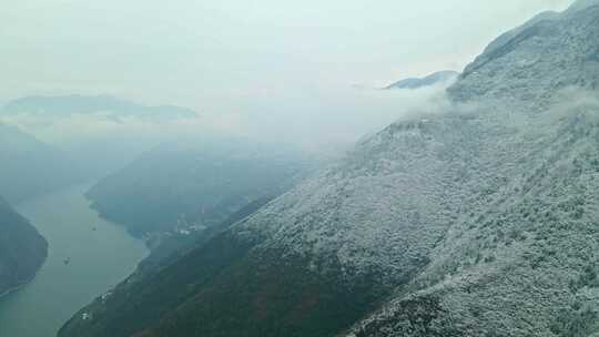 航拍重庆巫山