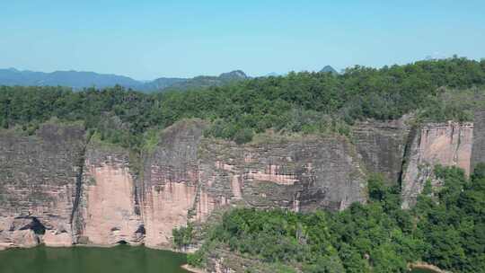 航拍福建泰宁大金湖景区