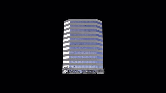 4k高楼地震倒塌动画视频素材 (3)视频素材模板下载