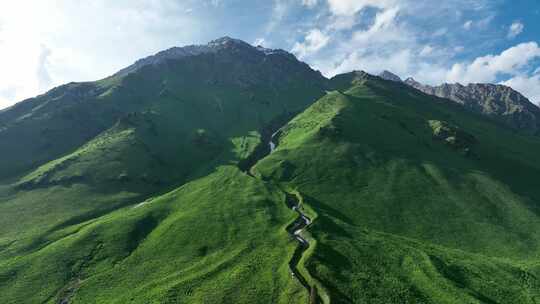 孟克特古道 新疆 雪山草原 旅行自驾