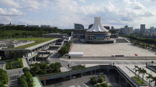 航拍广西南宁城市建设