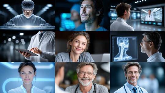 医护精英智慧医疗未来高清在线视频素材下载