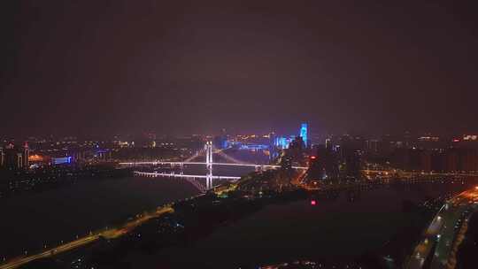 福州夜景航拍视频素材模板下载