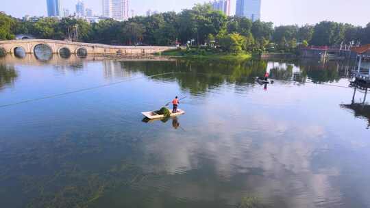 湖面水藻清理、湖面治理、湖面水草