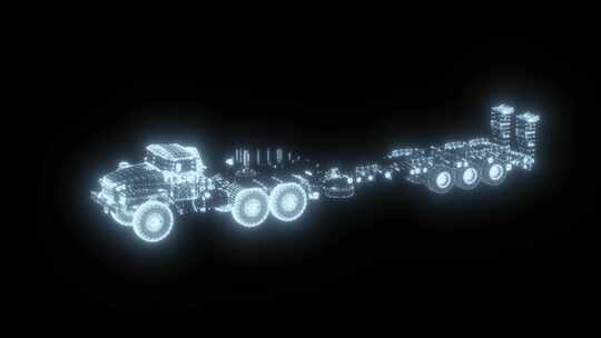 科技感三维军事车辆运输车运兵车动画素材视频素材模板下载