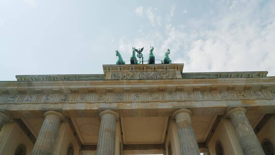 柏林的勃兰登堡门视频素材模板下载