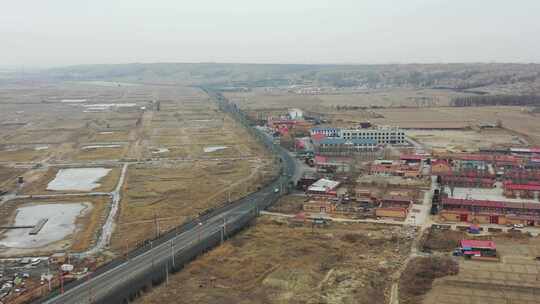 内蒙古，公路，阴天视频素材模板下载