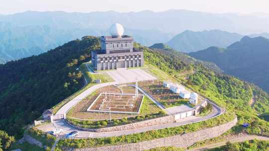 杭州临安牵牛岗雷达气象站航拍