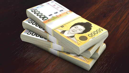 韩元货币4K