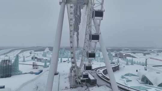 4K航拍第25届哈尔滨冰雪大世界