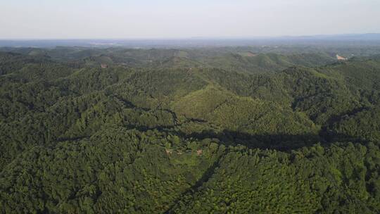 航拍祖国大海河山山川相连