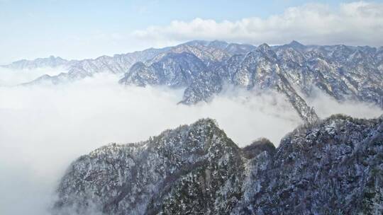 秦岭分水岭航拍