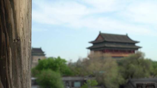 北京城楼钟楼鼓楼历史名胜建筑