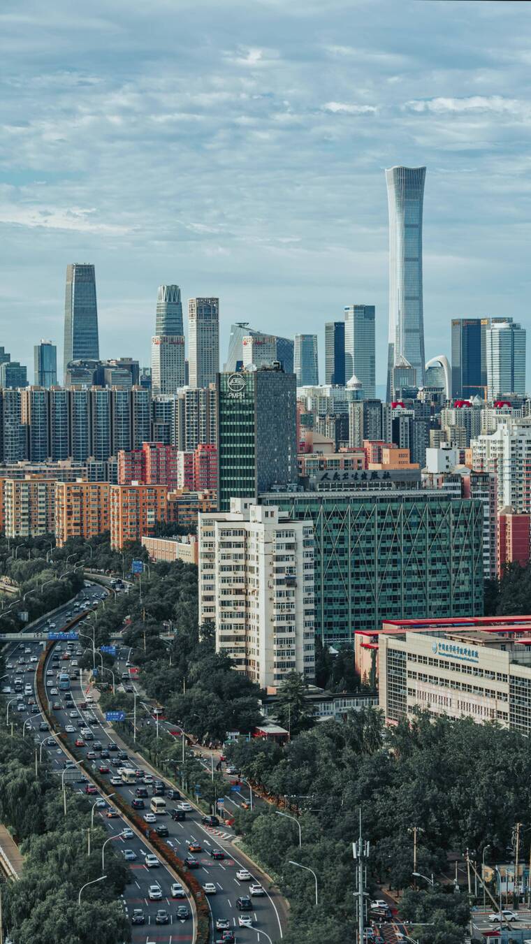 北京竖屏车流延时