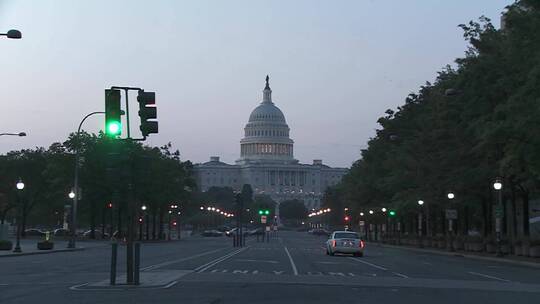 华盛顿特区的国会大厦视频素材模板下载