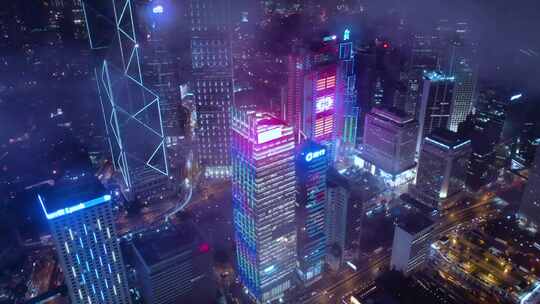 香港航拍夜景