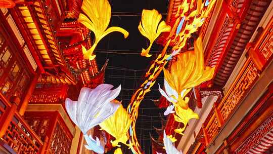 上海豫园灯会灯笼迎新年