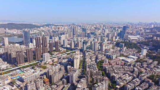 厦门 福建 思明区 大全景 俯瞰思明区