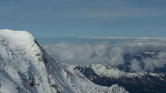 雪山山顶云景延时