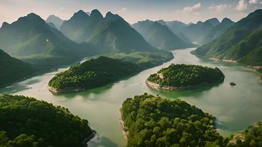4K风景合集航拍中国山水自然风景山川河流