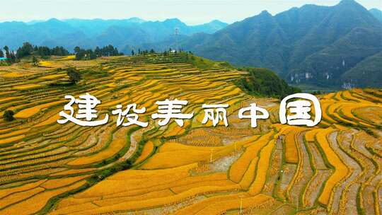 乡村振兴实拍后期宣传展示AE模板