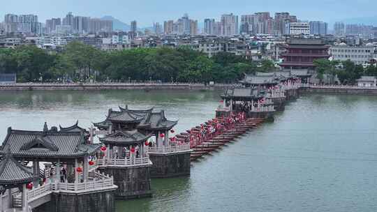 潮州广济桥航拍