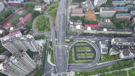 公路道路交通车辆航拍