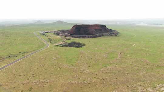 内蒙古乌兰察布乌兰哈达火山地质公园视频素材模板下载