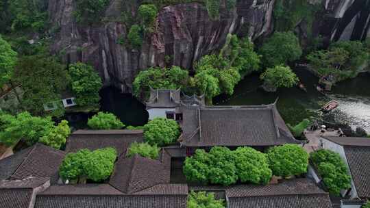 绍兴东湖景区航拍