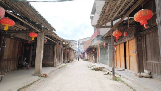 古代商铺圩镇乡镇乡村道路街道街景