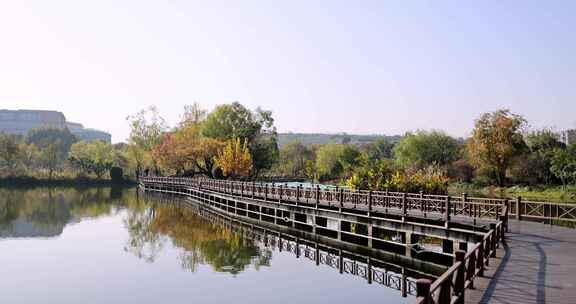 中国杭州阿里巴巴园区秋日美景