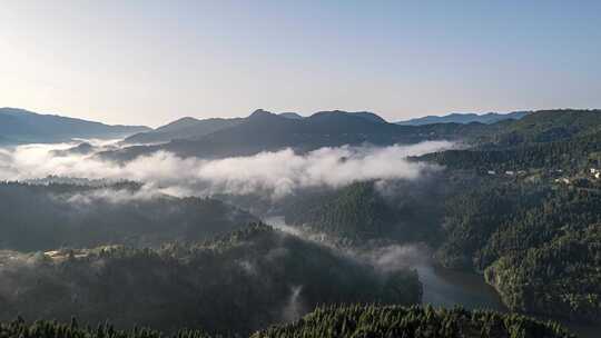 4k航拍森林云海大好河山