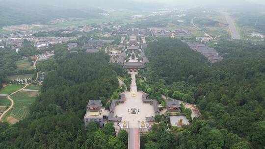 江西九江东林寺东林大佛视频素材模板下载