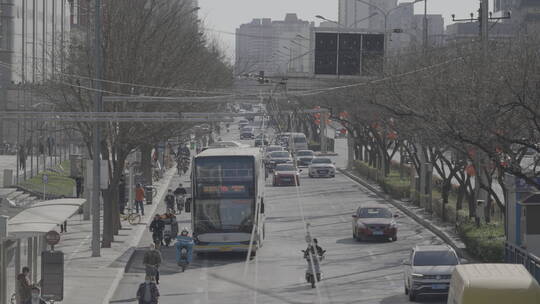 北京国贸车流 北京生活