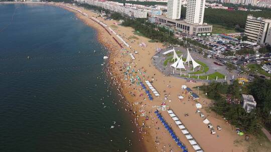 威海国际浴场视频素材