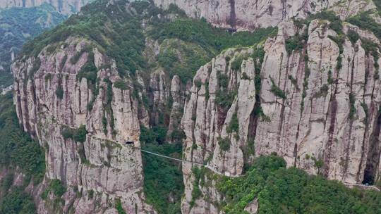 航拍雁荡山风景区