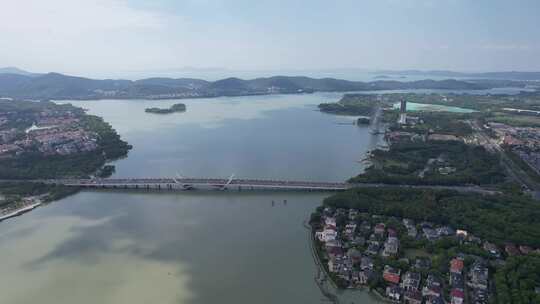 航拍江苏无锡建设无锡城市风光