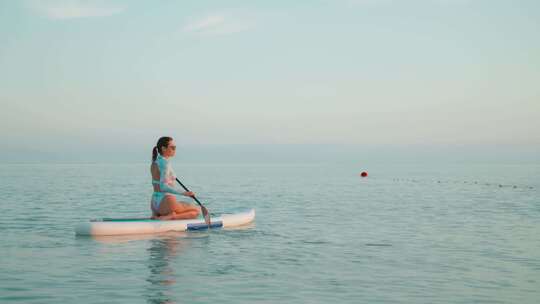 充气，海滩，Sup，海